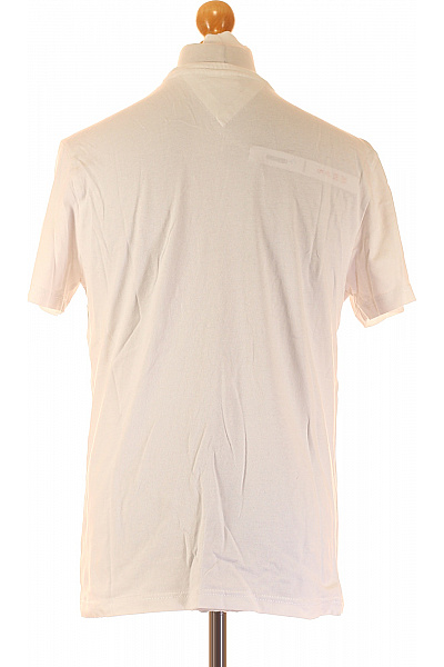 Pánské Tričko s Potiskem Bílé TOMMY HILFIGER Vel. M