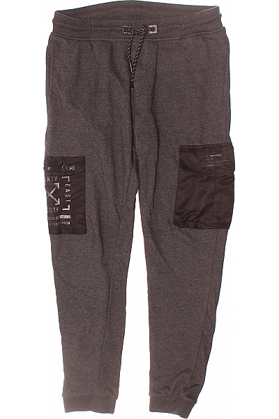 Pánské Tepláky Šedé Vel. L