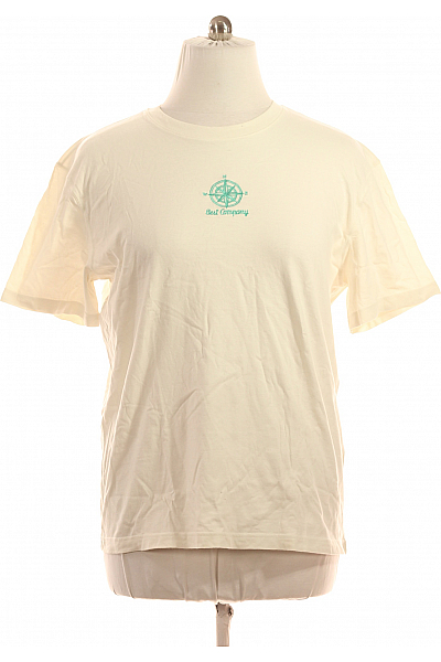 Pánské Tričko Béžové Second Hand Vel. S