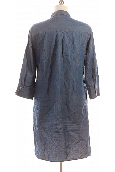 ETERNA Košilové  Šaty Modré Vel. 38