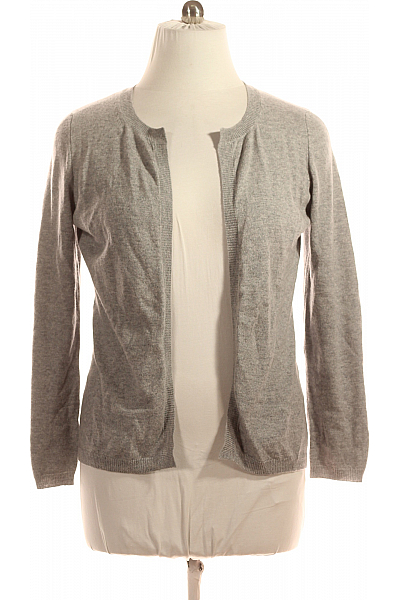 Dámský Cardigan Kašmírový Šedý MALO Vel. L