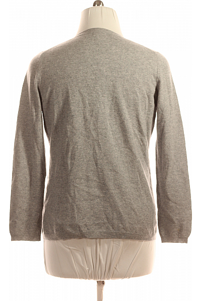 Dámský Cardigan Kašmírový Šedý MALO Vel. L