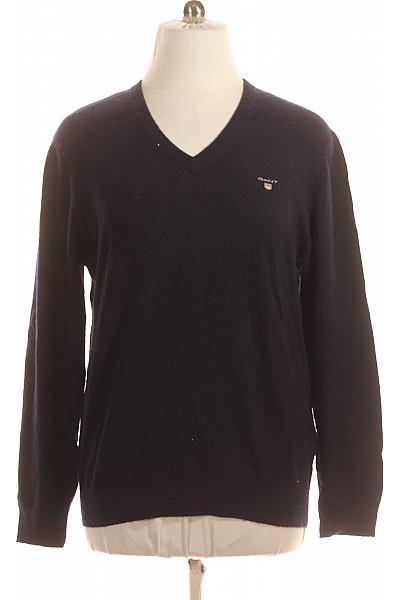 GANT Pánský Svetr Vlněný Modrý Vel. XL