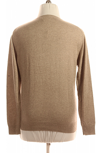 Pánský Svetr Hedvábný Hnědý Vel. XXL