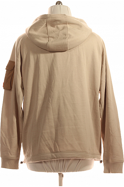 Pánská Mikina Bez Zapínání Béžová Vel. XXL