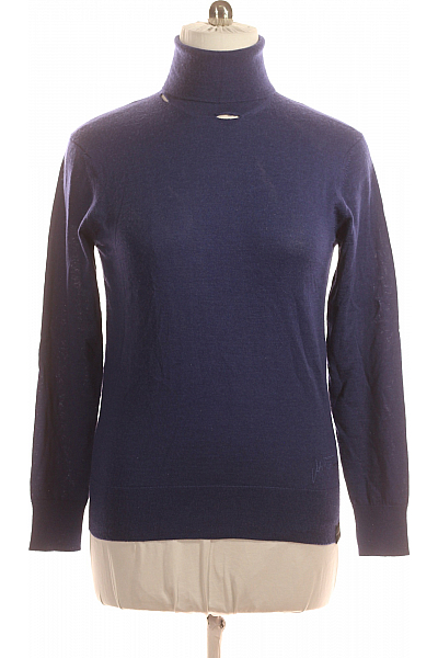 Pánský Svetr Vlněný Modrý Richmond Vel. M