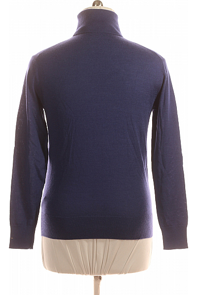 Pánský Svetr Vlněný Modrý Richmond Vel. M