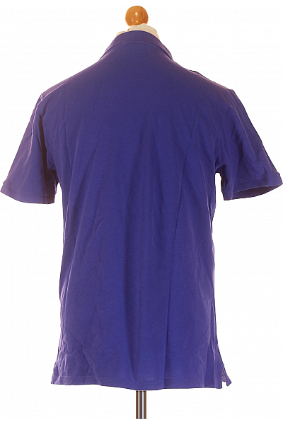 Pánské Tričko s Límečkem Modré VERSACE Vel. XL