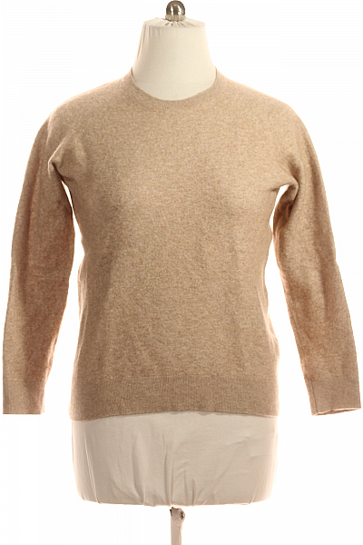 Dámský Pulovr Vlněný Béžový S.OLIVER Vel. XL