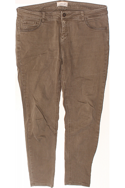 Dámské Kalhoty Rovné Zelené Cartoon Second Hand Vel. 44