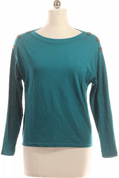 Jednoduché Dámské Tričko Modré Moodo Vel. M