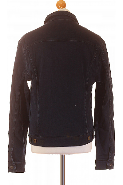 Džínová Pánská Bunda Modrá CROSS Vel. M