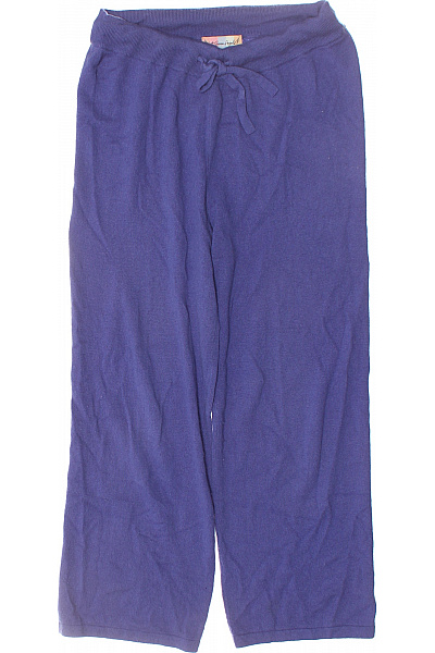 LAST Teplé Dámské Kalhoty Kašmírové Modré Vel. 40