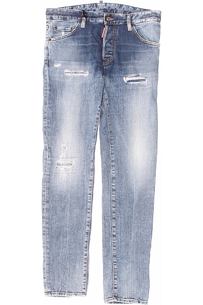 DESIGUAL Roztrhané Pánské Džíny Modré Vel. 48