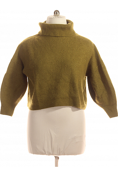 Dámský Svetr Vlněný Zelený S.OLIVER Second hand Vel. 46