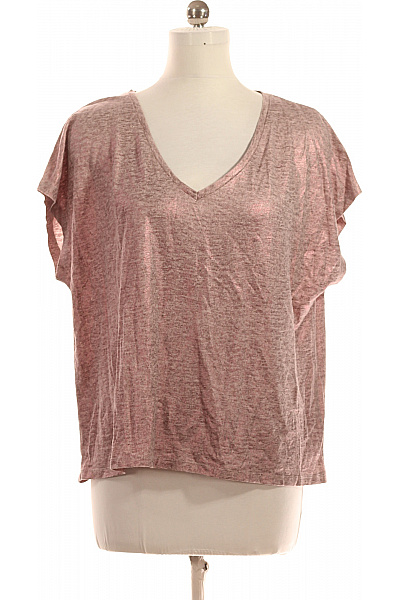 Dámské Tričko Lněné Růžové MAJESTIC FILATURES