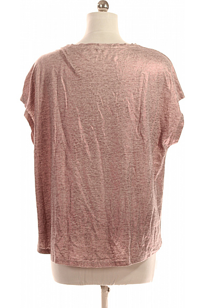 Dámské Tričko Lněné Růžové MAJESTIC FILATURES