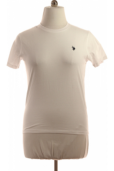 Pánské Tričko Bílé U.S.POLO ASSN. Outlet Vel. M