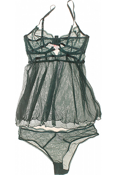Hunkemoller dámská zelená krajková košilka s kalhotkami Vel. EU 85D | Hunkemoller | obrázek 2