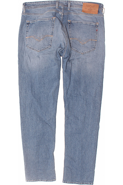 REPLAY Pánské Rovné Džíny Modré