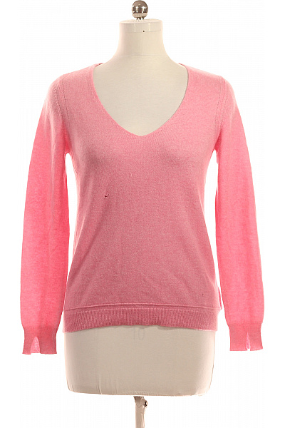 Dámský Svetr Kašmírový Růžový Vel. M