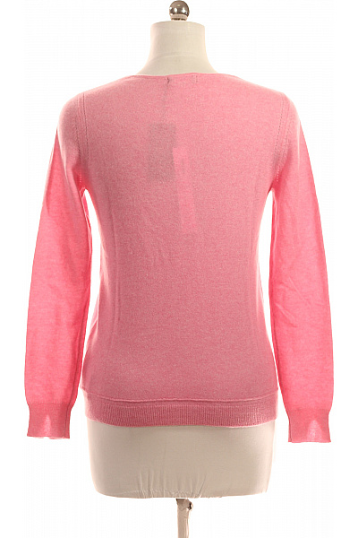 Dámský Svetr Kašmírový Růžový Vel. M