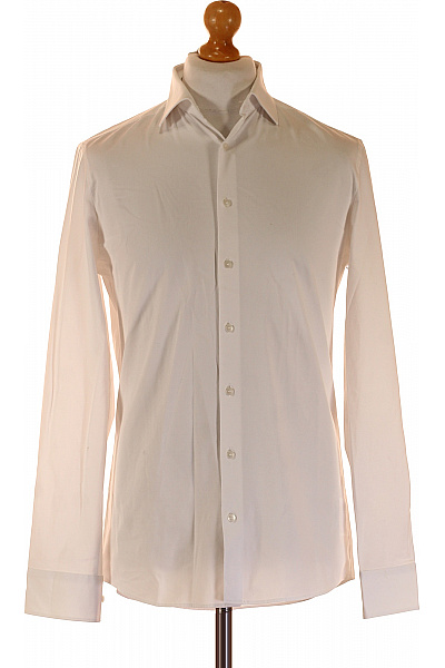 OLYMP Pánská bavlněná košile dlouhý rukáv bílá elegantní business slim fit Velikost 40 | OLYMP | obrázek 2