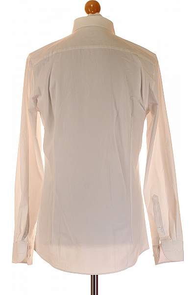 OLYMP Pánská bavlněná košile dlouhý rukáv bílá elegantní business slim fit Velikost 40 | OLYMP | obrázek 3