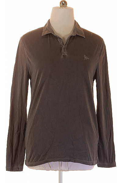 ROY ROBSON Pánské Tričko s Límečkem Šedé Vel. XL