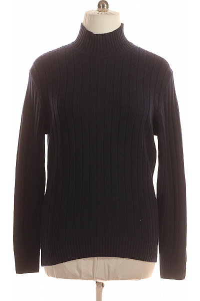 Pánský Svetr Kašmírový Modrý Vel. XXL