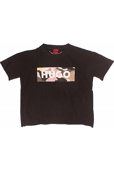 Dámské Tričko S Potiskem Černé Hugo Boss Vel. XS
