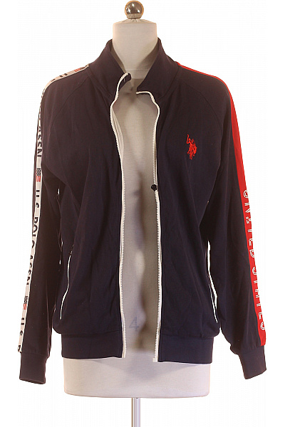 U.S.POLO ASSN. Dámská Mikina Rozepínací Modrá Vel. S