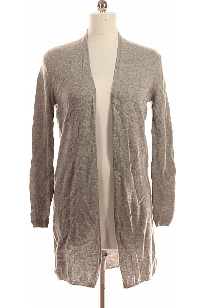 Dámský Cardigan Kašmírový Šedý Second hand Vel. 38