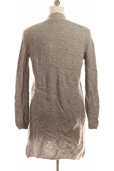 Dámský Cardigan Kašmírový Šedý Second hand Vel. 38