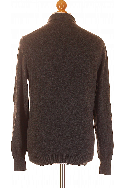 Pánský Svetr Kašmírový Šedý Vel. L