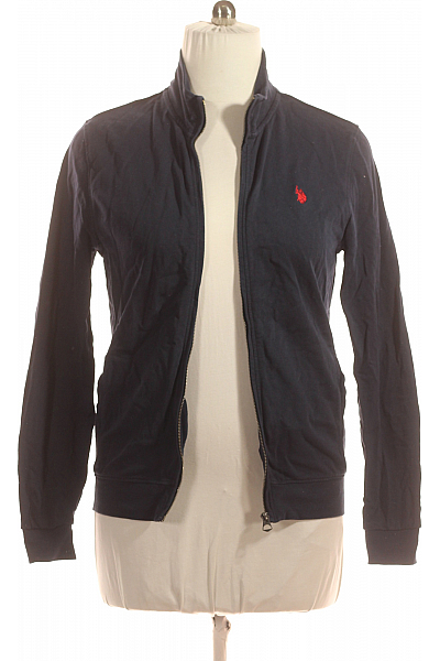 U.S.POLO ASSN. Pánská Mikina Na Zip Modrá Vel. L