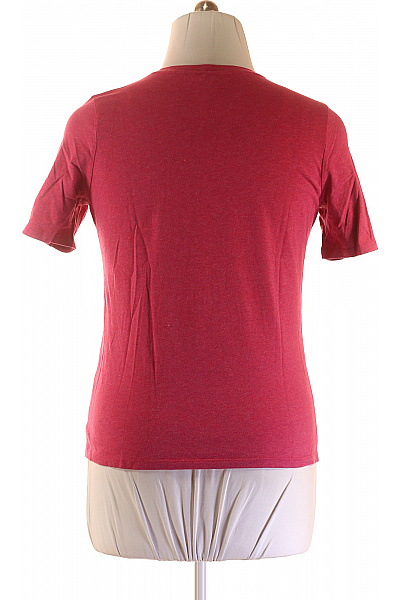 TOMMY HILFIGER Dámské Tričko Vínová Vel. XL