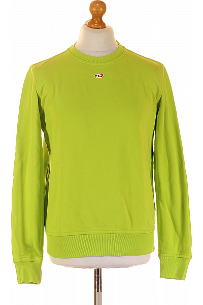 DIESEL Pánská Mikina Zelená Second Hand Vel. S