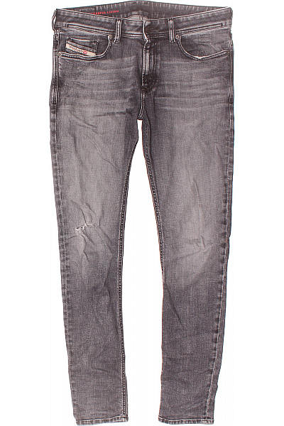 Roztrhané Pánské Džíny Šedé DIESEL Second Hand Vel. 33