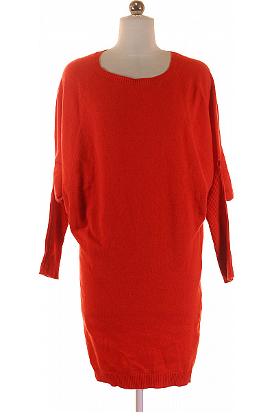 Šaty Pletené Červené Blumarine Vel. S