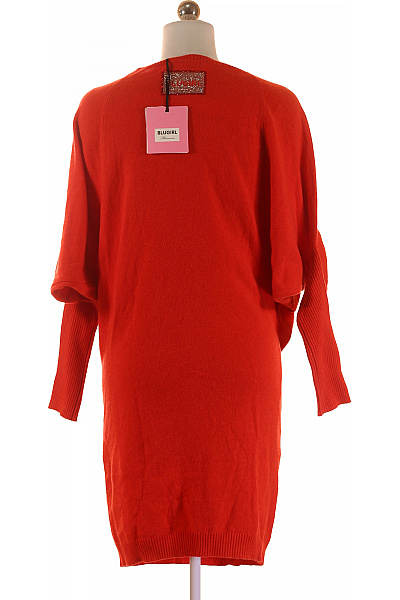  Šaty Pletené Červené Blumarine Vel. S
