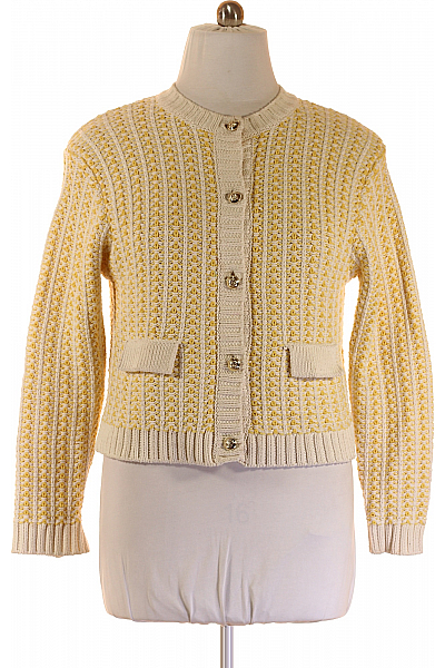 RICH&ROYAL Dámský Svetr Žlutý Second Hand Vel. L