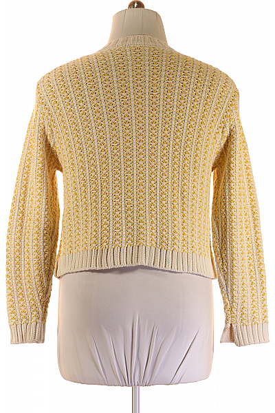 RICH&ROYAL Dámský Svetr Žlutý Second hand Vel. L