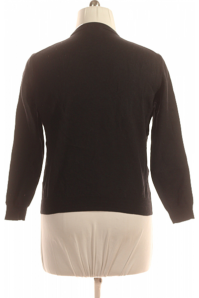 Dámský Svetr Vlněný Černý Hugo Boss Second hand Vel. XL