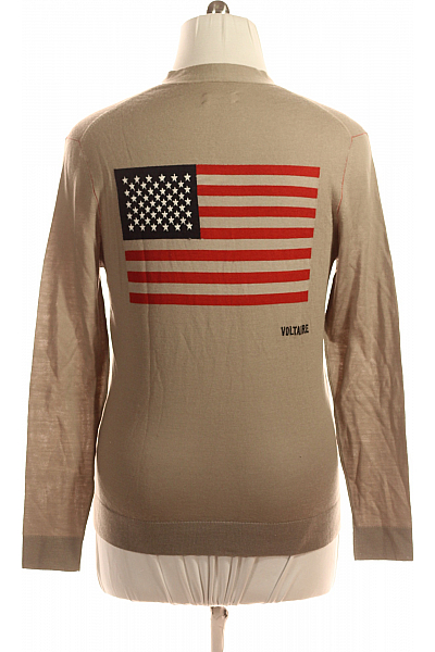 Zadig&Voltaire Deluxe Pánský Svetr Lněný Šedý Vel. S