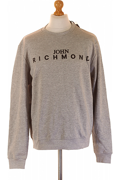 John Richmond Pánská Mikina Šedá Second Hand Vel. L