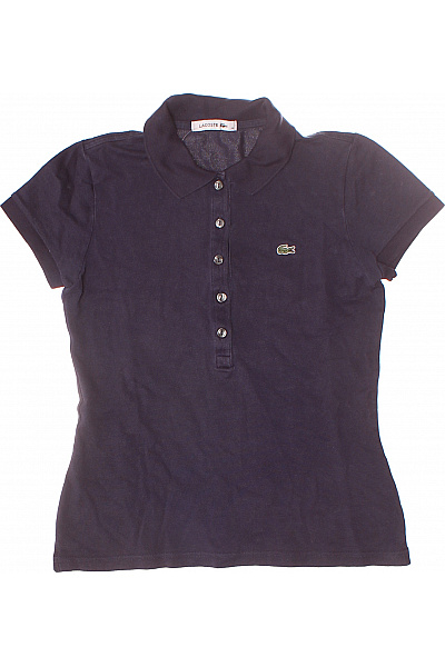 LACOSTE Dámské Polo Tričko Modré Vel. 38