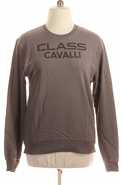 Roberto Cavalli Pánská Mikina Bez Zapínání Šedá Vel. XXL