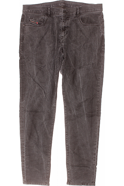 DIESEL Pánské Rovné Džíny Šedé Second Hand Vel. W38