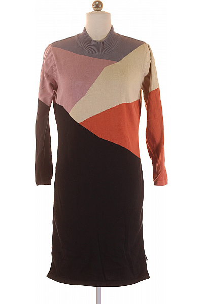  Šaty Pletené Barevné DEDICATED Second Hand Vel. S